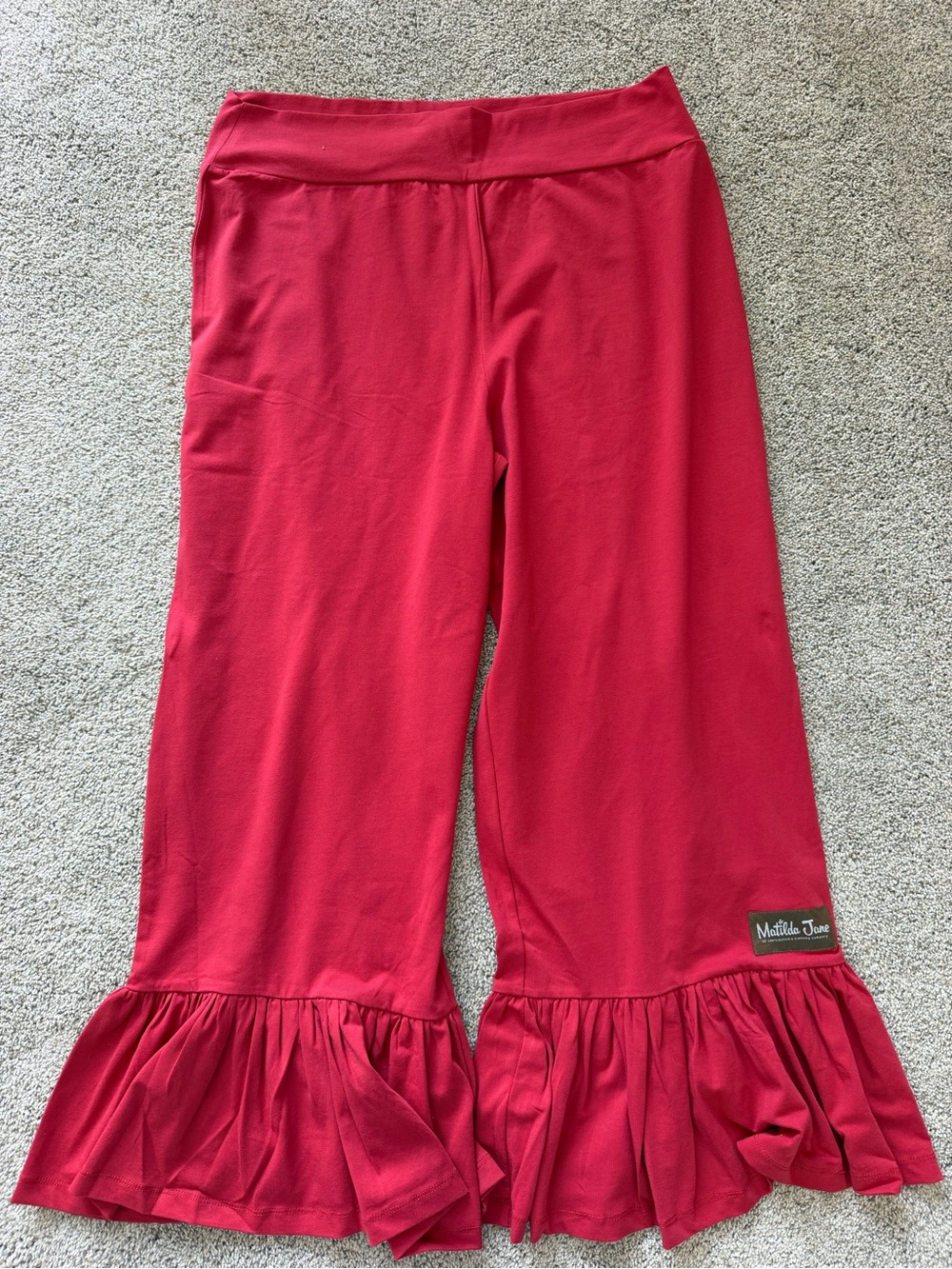 NEW Women’s Matilda Jane Red Big Ruffle Pants- Size XL
